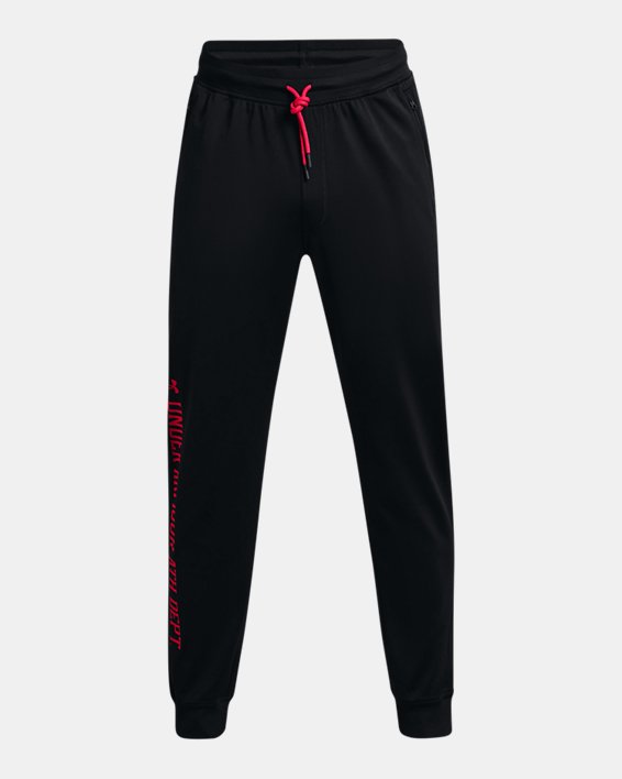 Men's UA Sportstyle Tricot Graphic Pants in Black image number 5